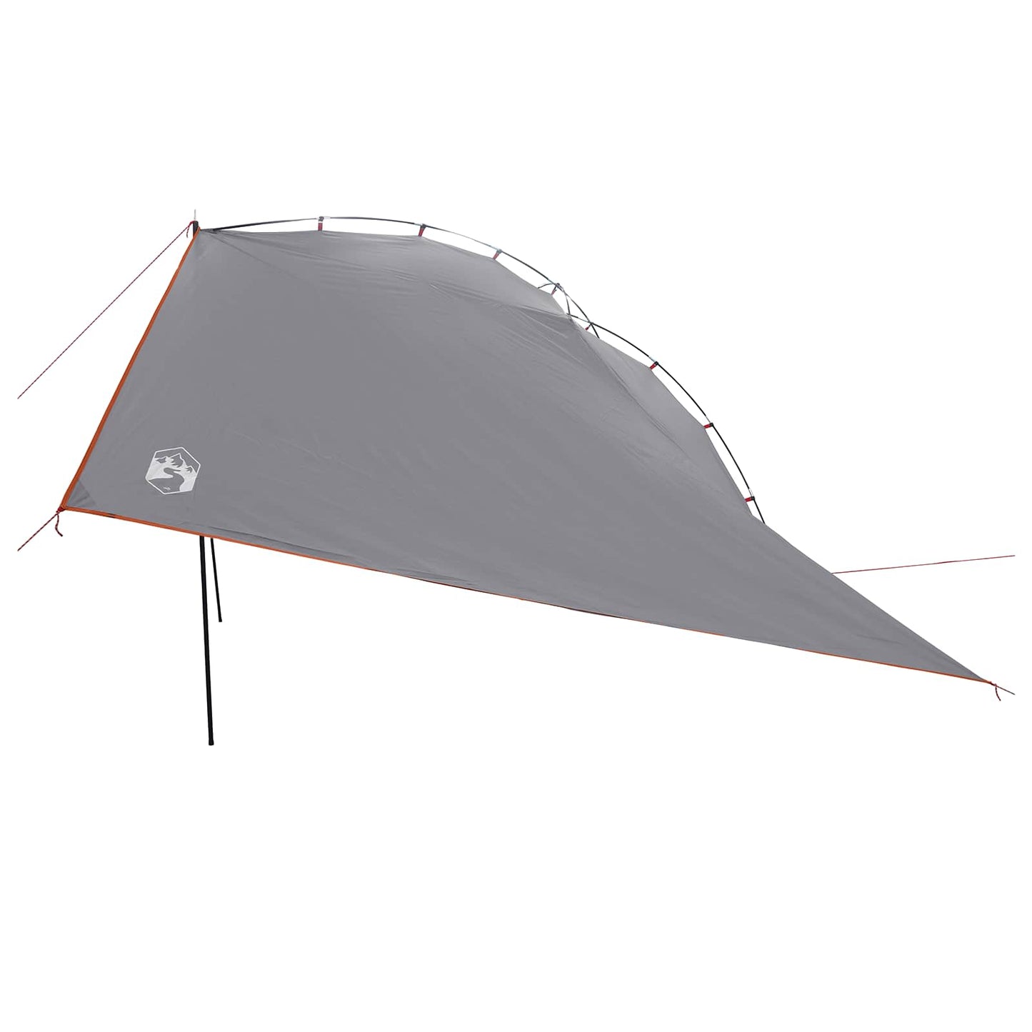 Bil telt med tak Grå og Oransje 350 x 250 cm Polyester og stål