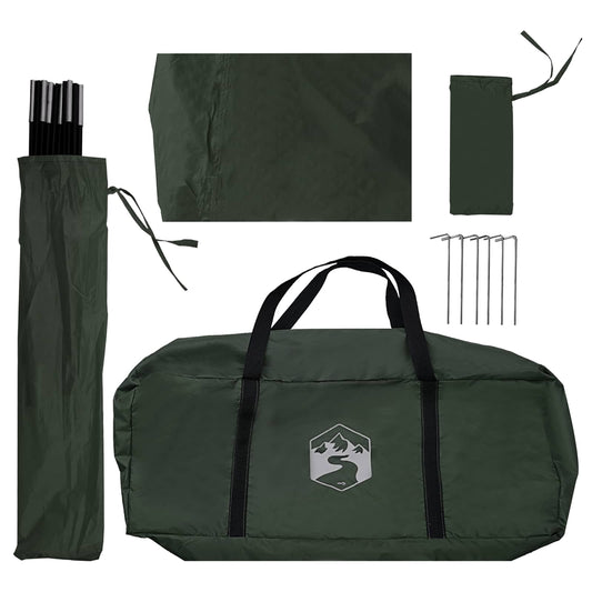 Bil telt med tak Army grønn 350 x 250 cm Polyester og stål
