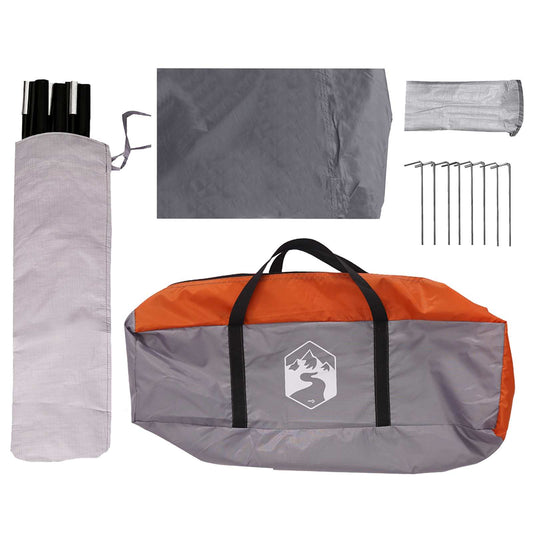 Bilmarkise Grå og Oransje 518 x 580 x 215 cm Polyester og stål