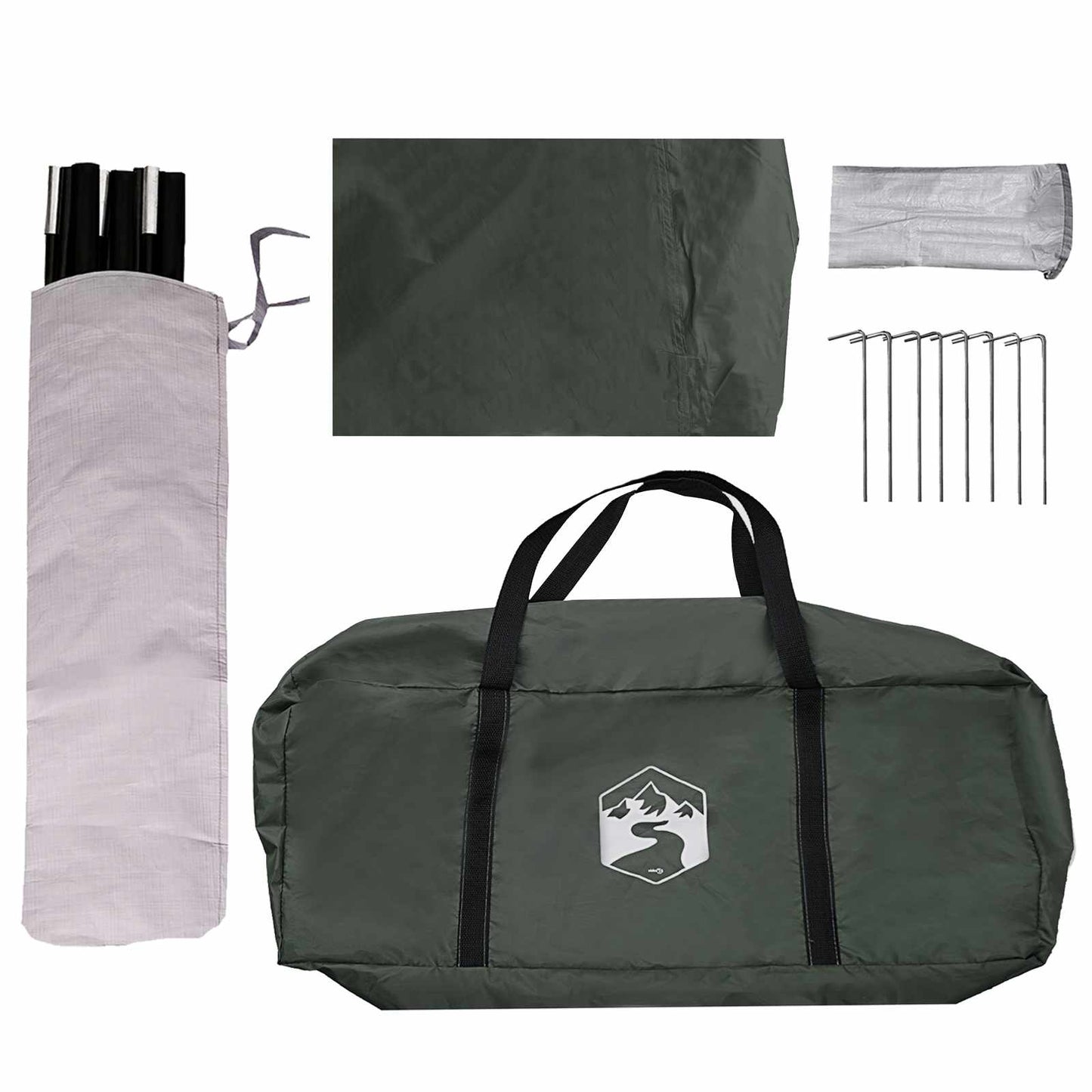Bilmarkise Army grønn 518 x 580 x 215 cm Polyester og stål