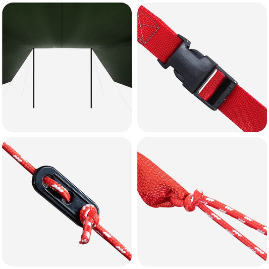 Bilmarkise Army grønn 518 x 580 x 215 cm Polyester og stål