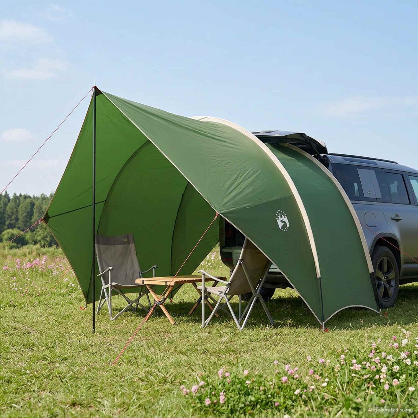 Bakluke Markise Vanntett Grønn 405 x 280 x 220 cm