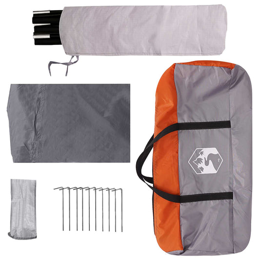 Bakluke Markise Vanntett Grå og Oransje 405 x 280 x 220 cm