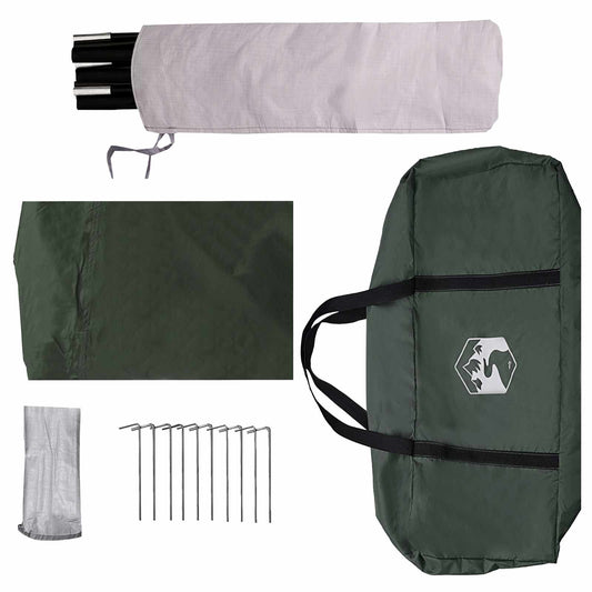 Bakluke Markise Vanntett Army grønn 405 x 280 x 220 cm