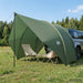 Bakluke Markise Vanntett Army grønn 405 x 280 x 220 cm