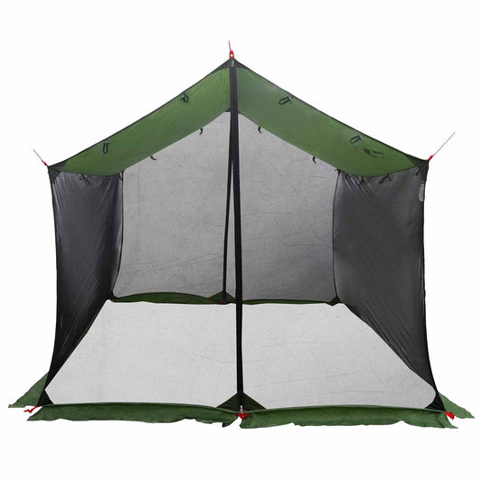Camping tarp med nettingvegger Grønn 340 x 260 x 220 cm