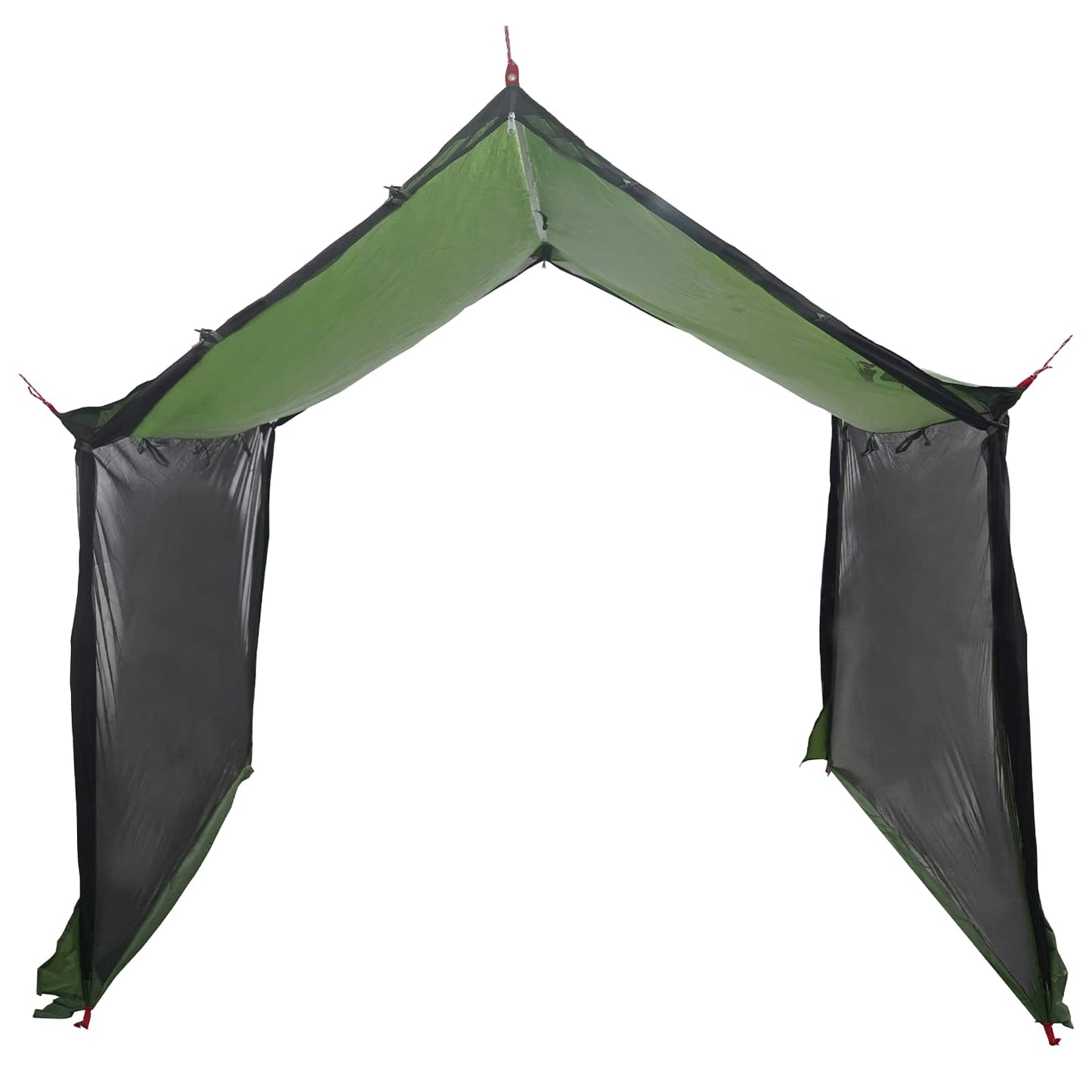 Camping tarp med nettingvegger Grønn 340 x 260 x 220 cm
