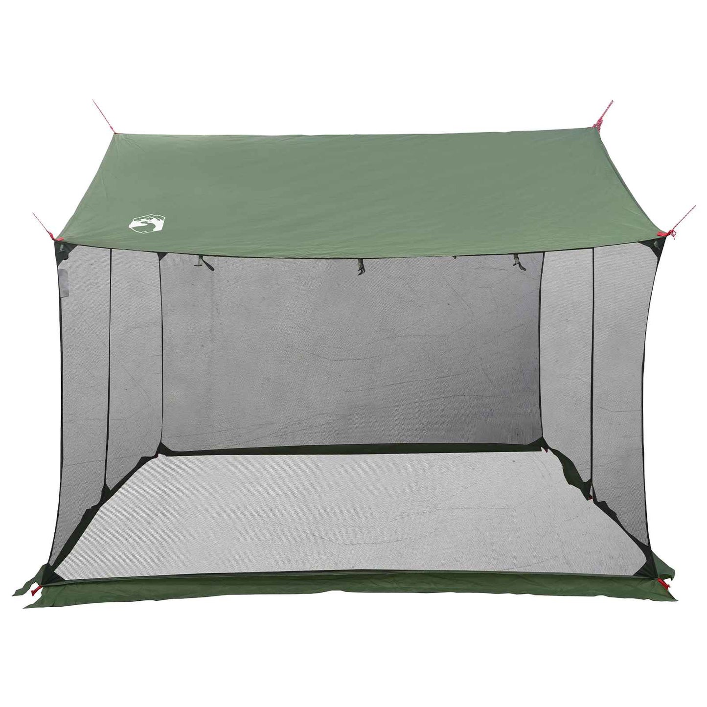 Camping tarp med nettingvegger Grønn 340 x 260 x 220 cm