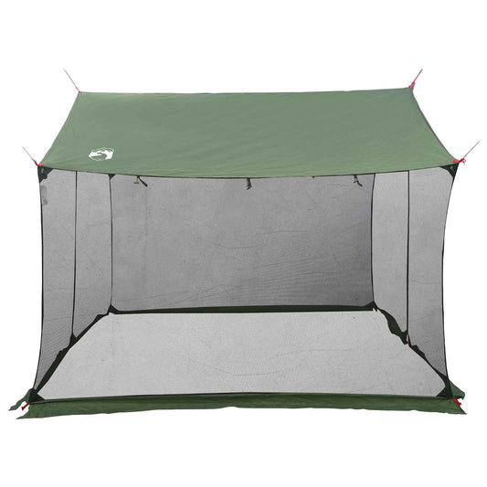 Camping tarp med nettingvegger Grønn 340 x 260 x 220 cm
