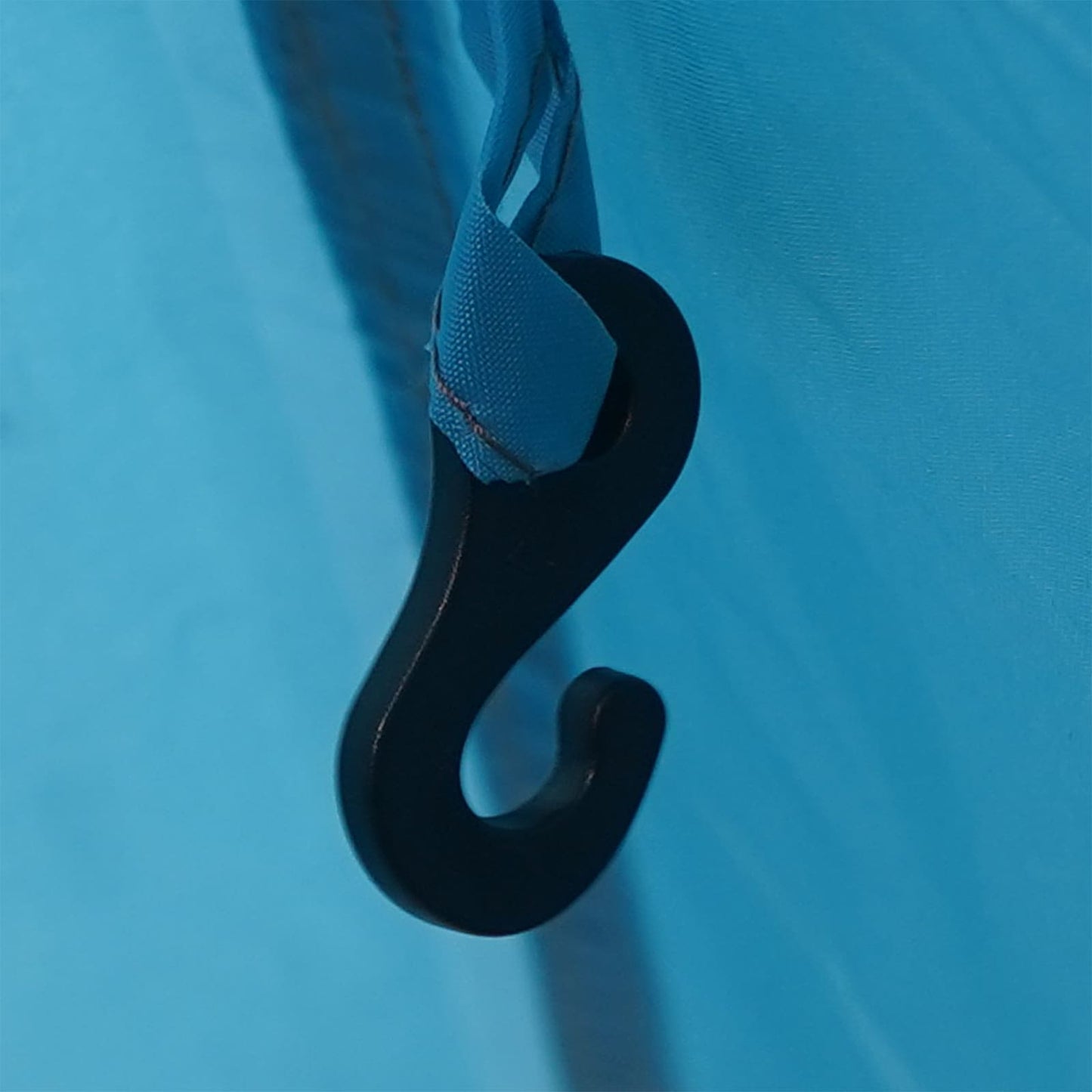 Camping tarp med nettingvegger Blå 340 x 260 x 220 cm