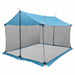 Camping tarp med nettingvegger Blå 340 x 260 x 220 cm