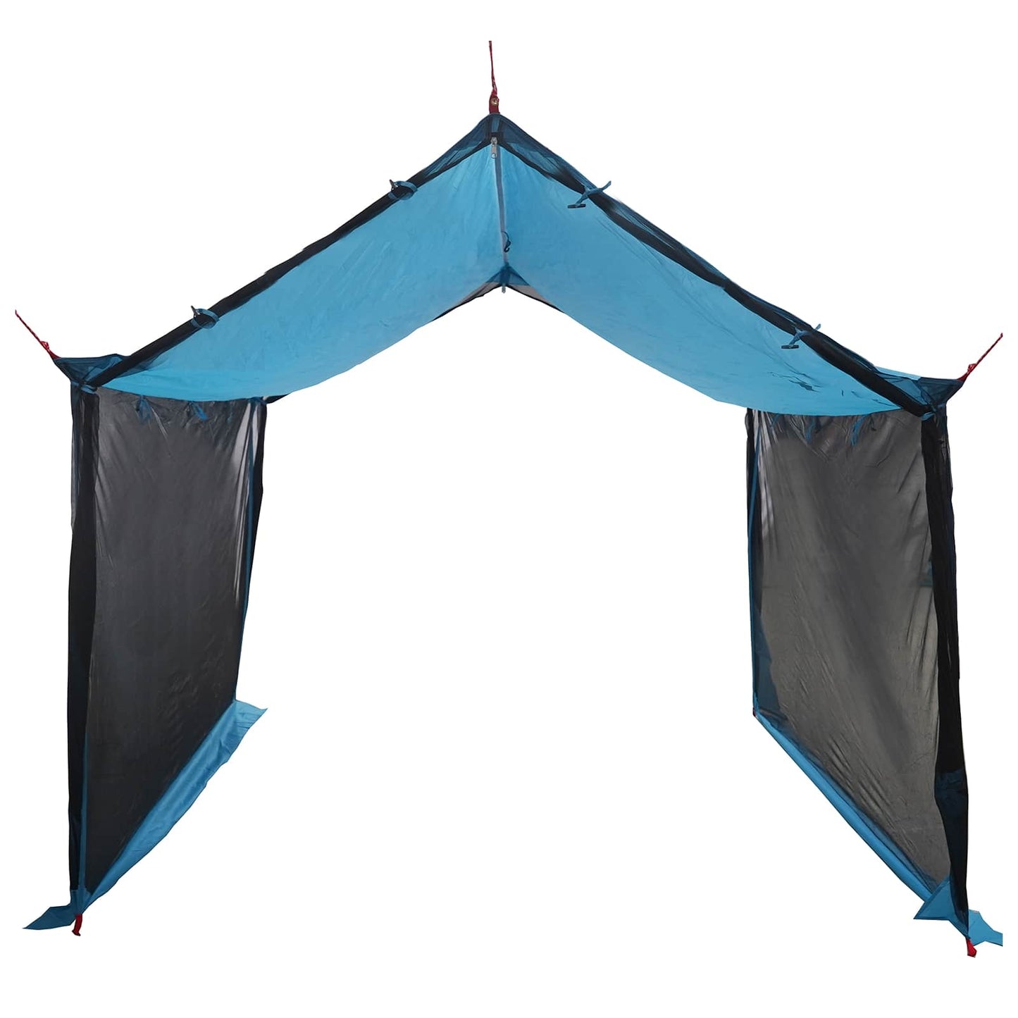 Camping tarp med nettingvegger Blå 340 x 260 x 220 cm