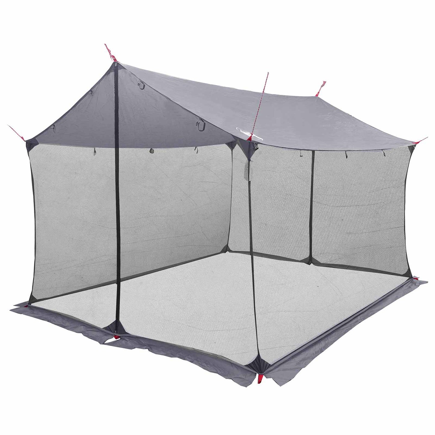 Camping tarp med nettingvegger Grå og Oransje