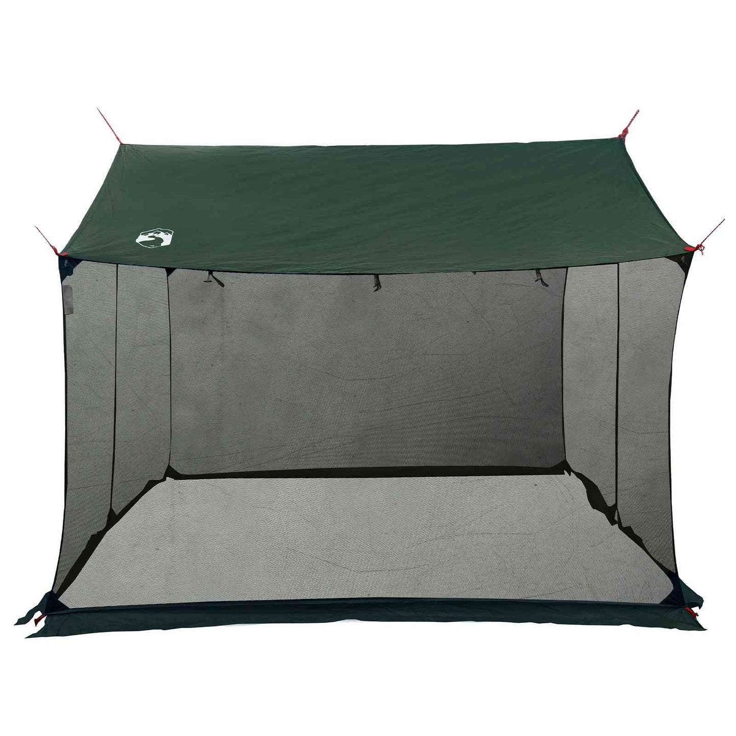 Camping tarp med nettingvegger Army grønn 340 x 260 x 220 cm
