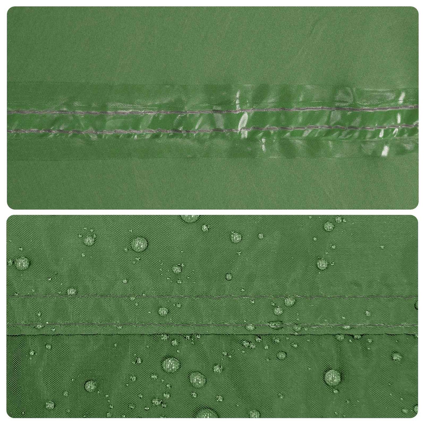 Camping tarp med nettingvegger Grønn 270 x 210 x 210 cm
