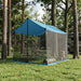 Camping tarp med nettingvegger Blå 270 x 210 x 210 cm