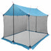 Camping tarp med nettingvegger Blå 270 x 210 x 210 cm