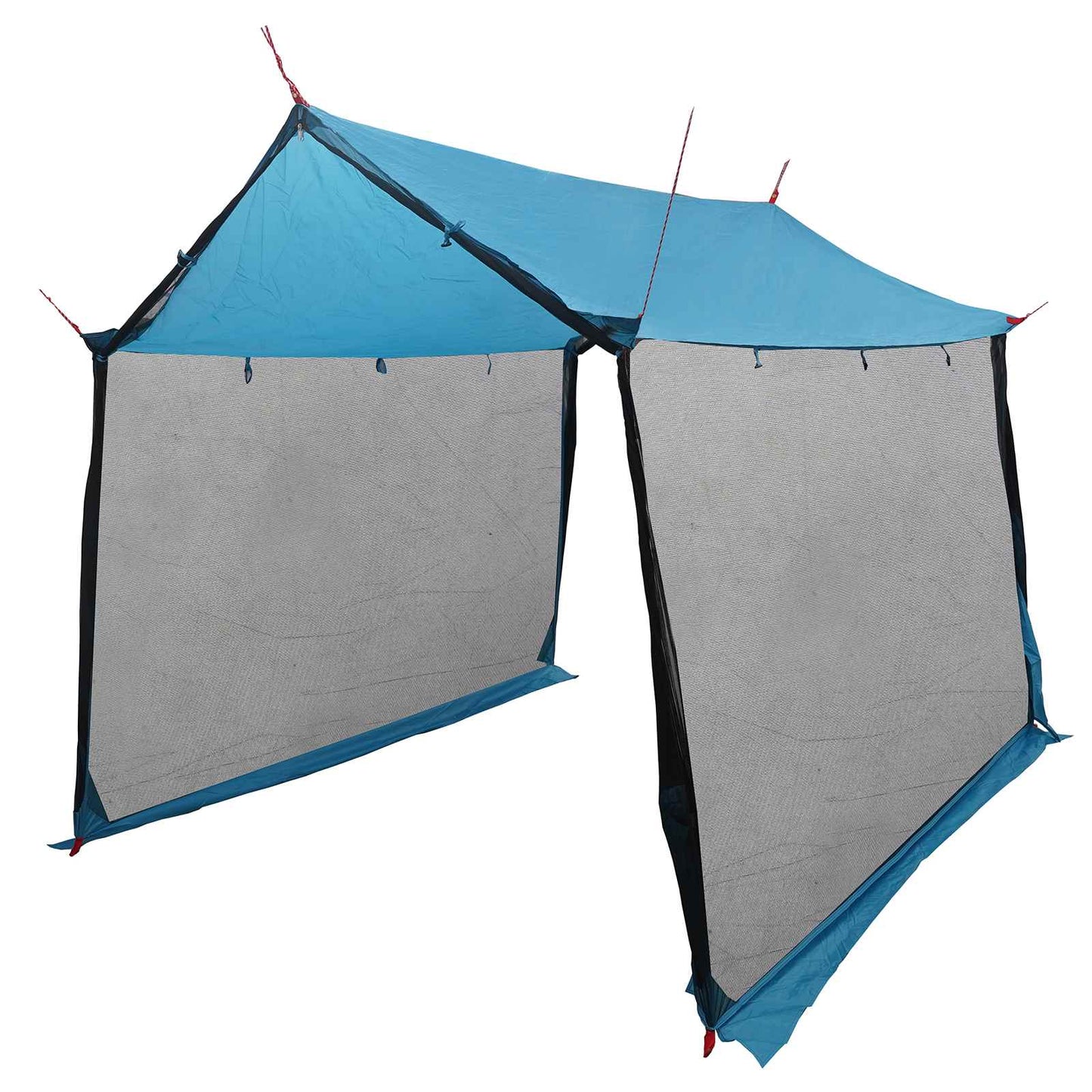 Camping tarp med nettingvegger Blå 270 x 210 x 210 cm