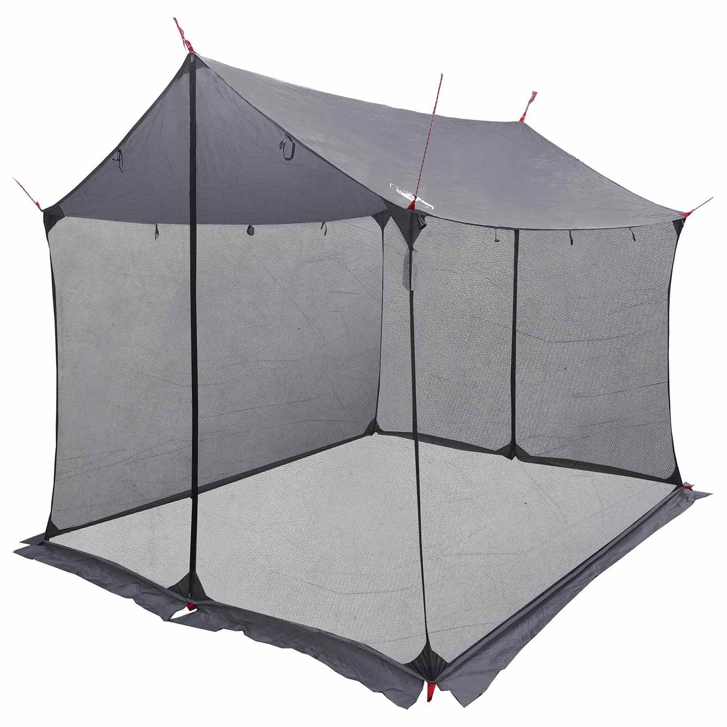 Camping tarp med nettingvegger Grå og Oransje