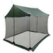 Camping tarp med nettingvegger Army grønn 270 x 210 x 210 cm