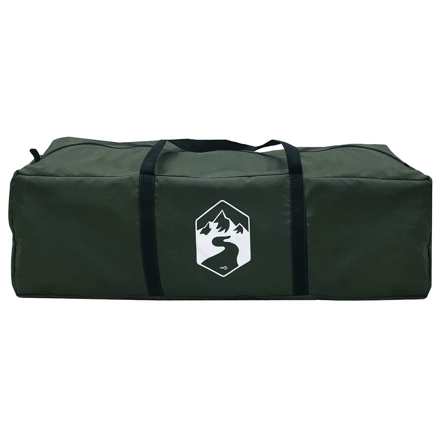 Hyttetelt med tak Army grønn 4 personer Polyester og stål