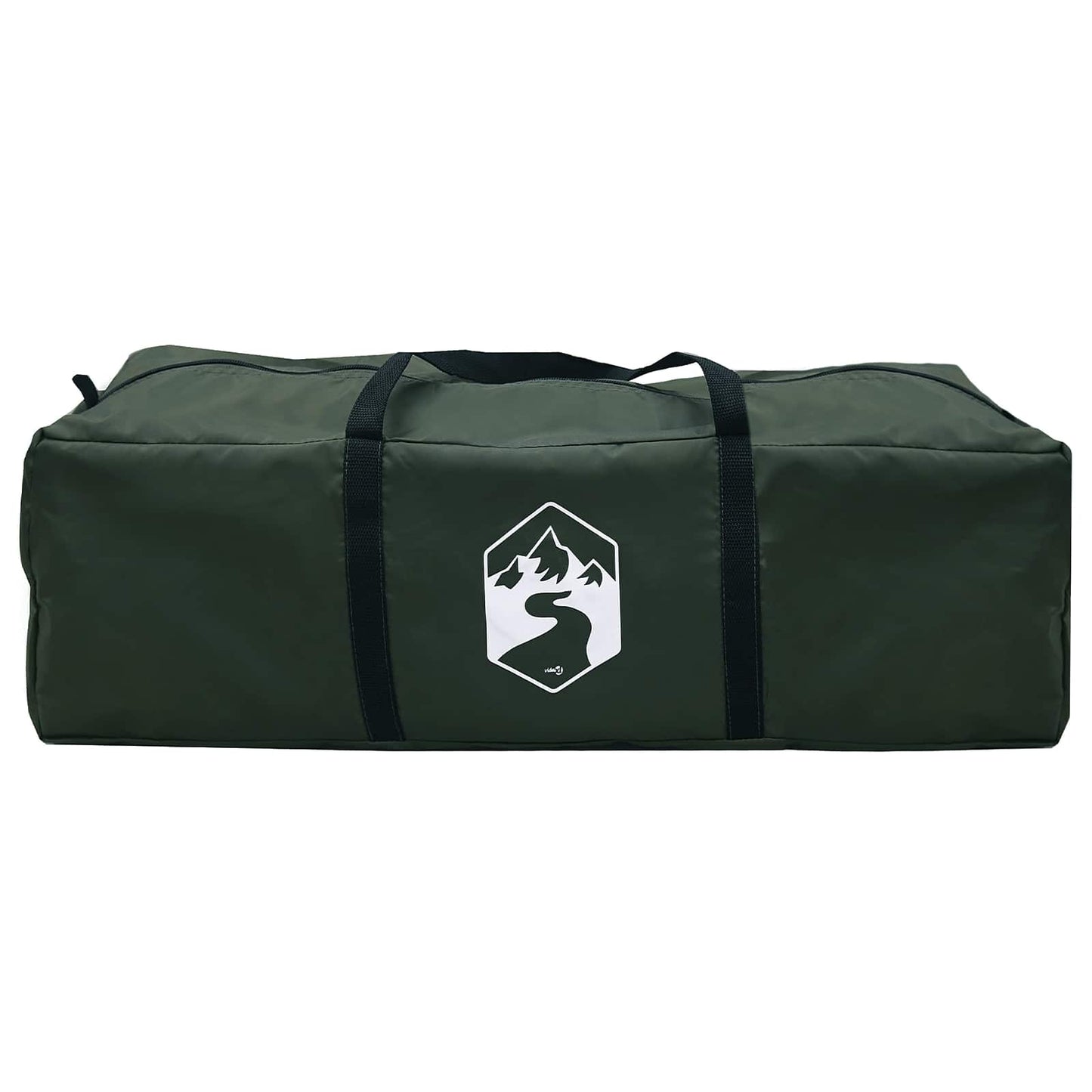 Hyttetelt med tak Army grønn 6 personer Polyester og stål