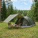 Hyttetelt med tak Army grønn 6 personer Polyester og stål