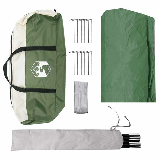 Camping tarp vanntett Grønn 550 x 400 x 230 cm