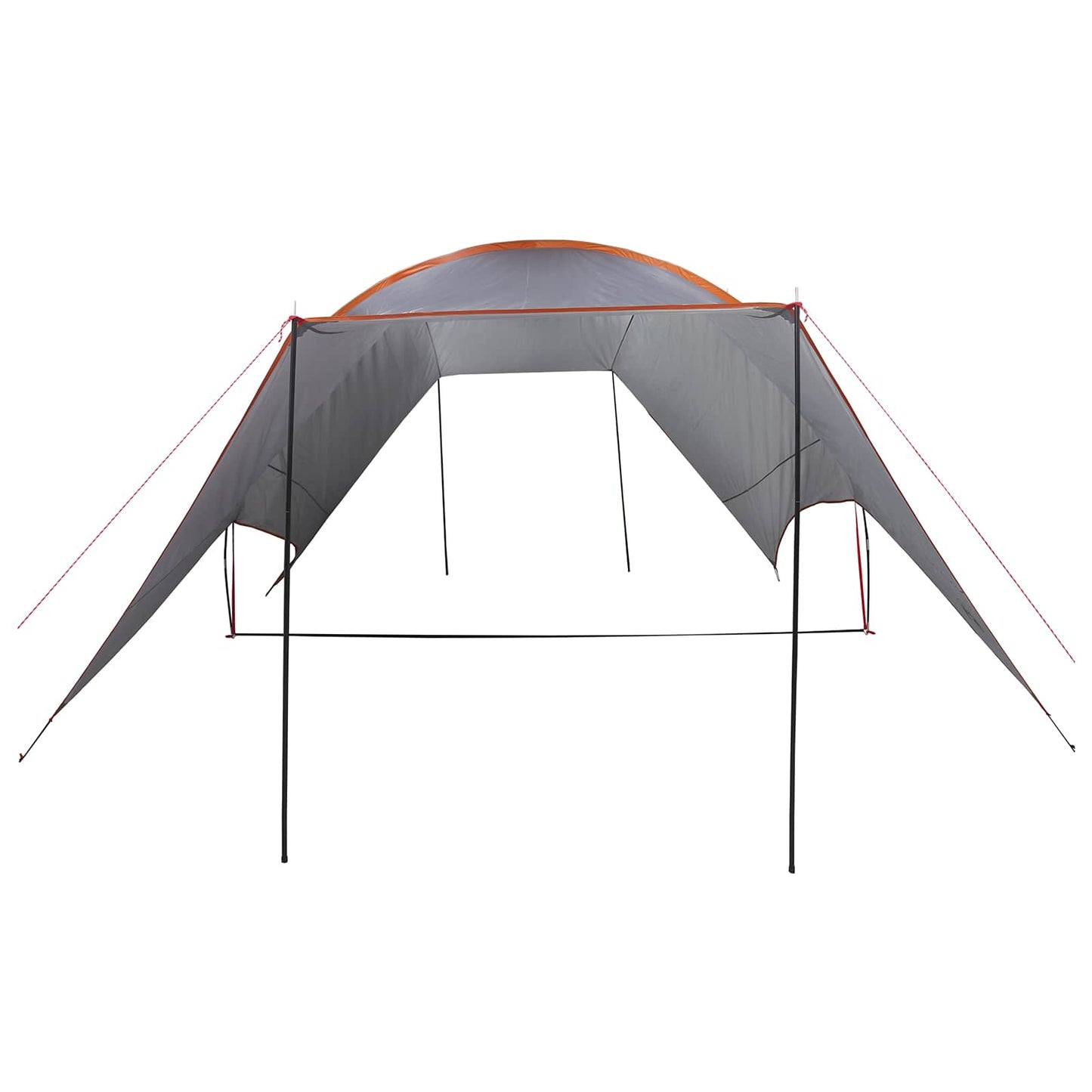 Camping tarp vanntett Grå og Oransje 550 x 400 x 230 cm