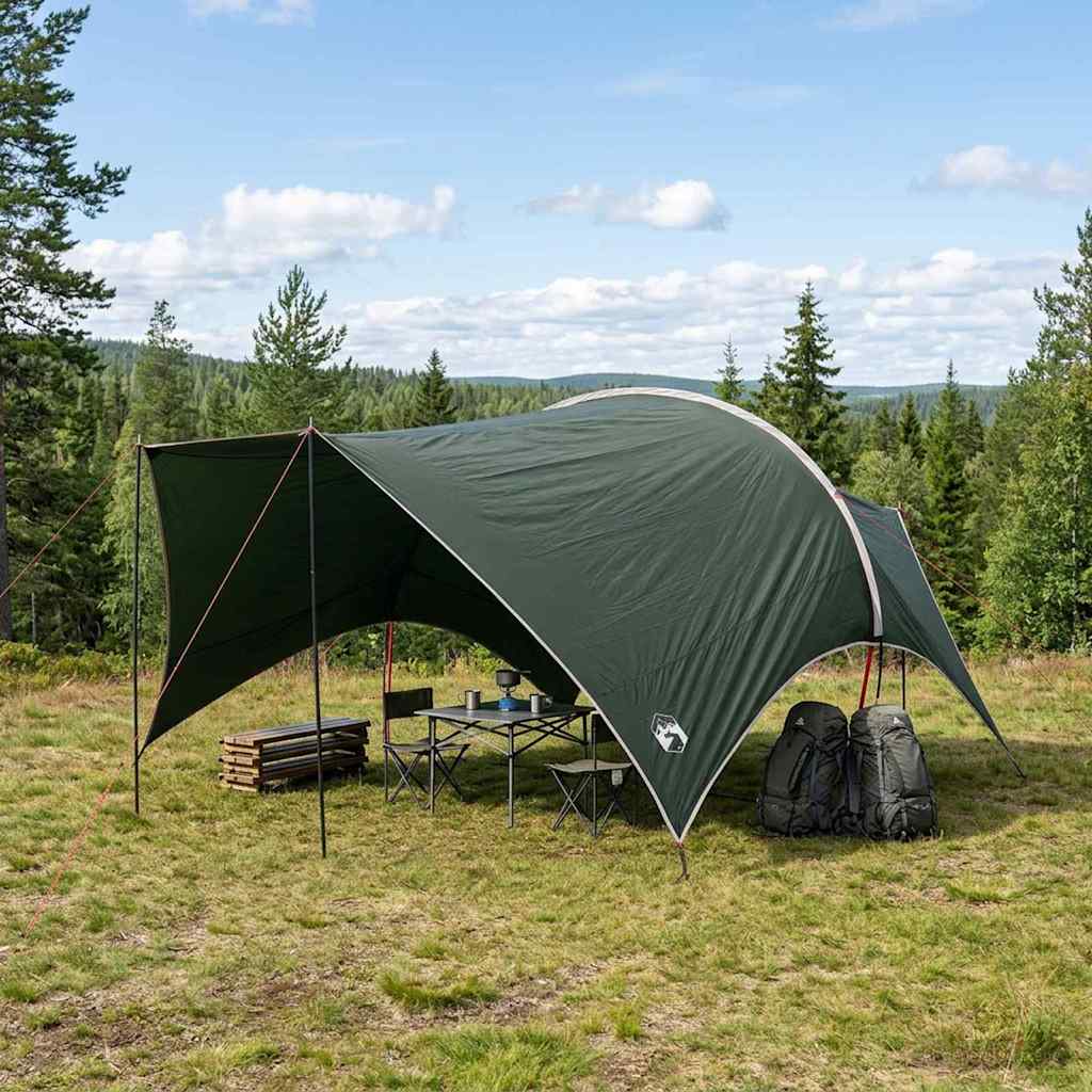 Camping tarp vanntett Army grønn 550 x 400 x 230 cm