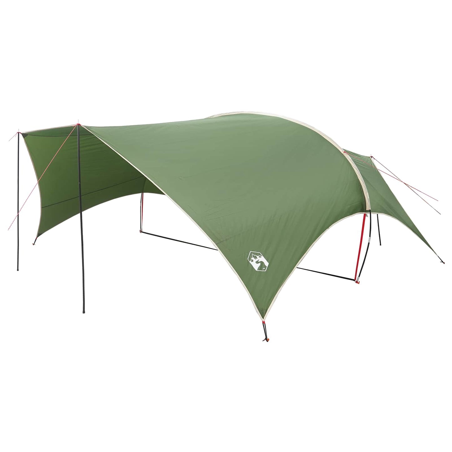 Camping tarp vanntett Grønn 690 x 580 x 255 cm