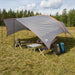 Camping tarp vanntett Grå og Oransje 695 x 580 x 200 cm