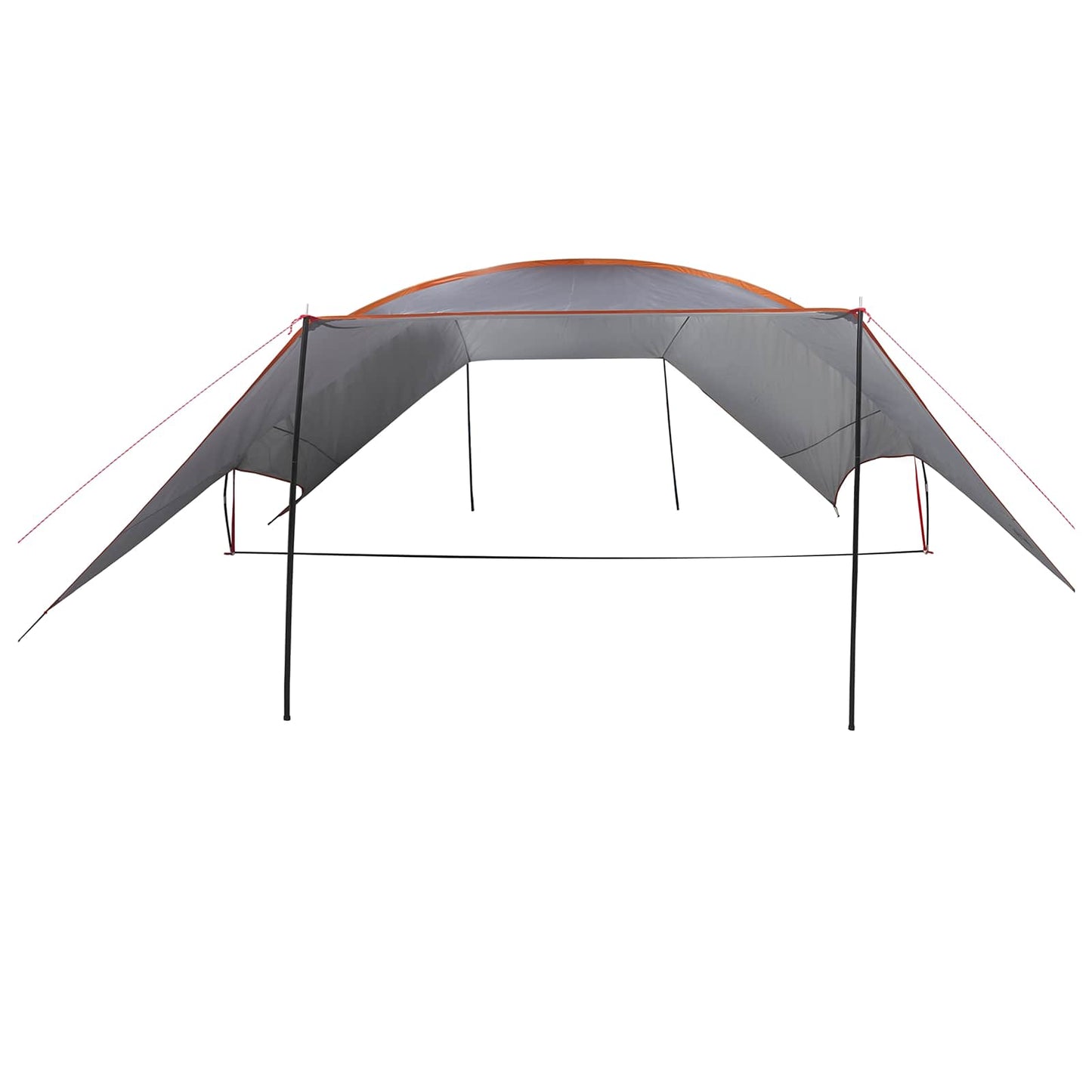 Camping tarp vanntett Grå og Oransje 695 x 580 x 200 cm