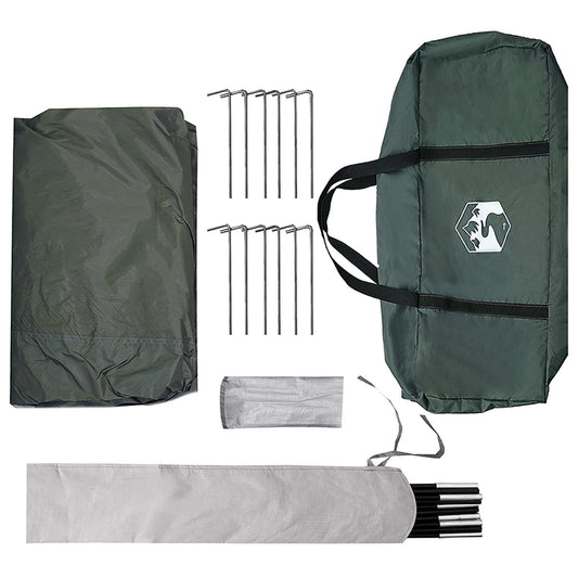 Camping tarp vanntett Army grønn 695 x 580 x 200 cm