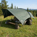 Camping tarp vanntett Army grønn 695 x 580 x 200 cm