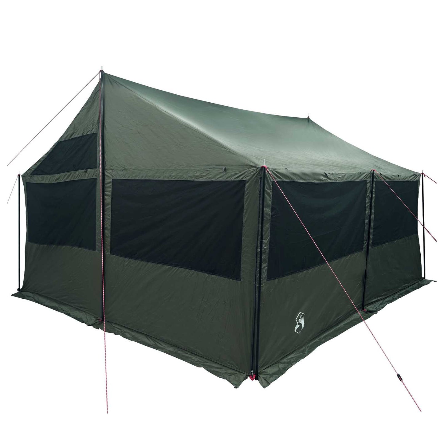 Familietelt Army grønn 450 x 400 x 265 cm Polyester og stål