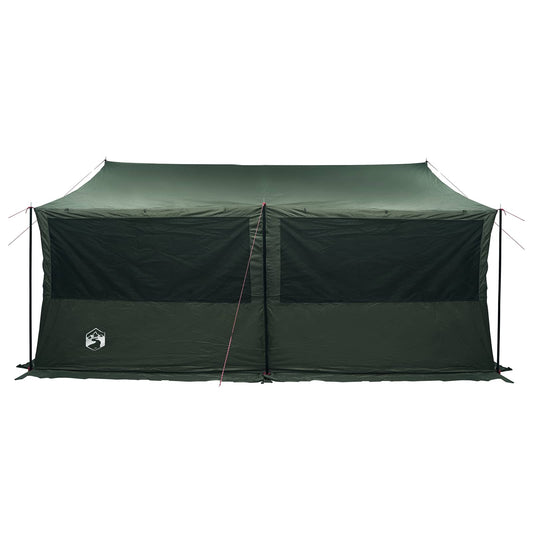 Familietelt Army grønn 450 x 400 x 265 cm Polyester og stål
