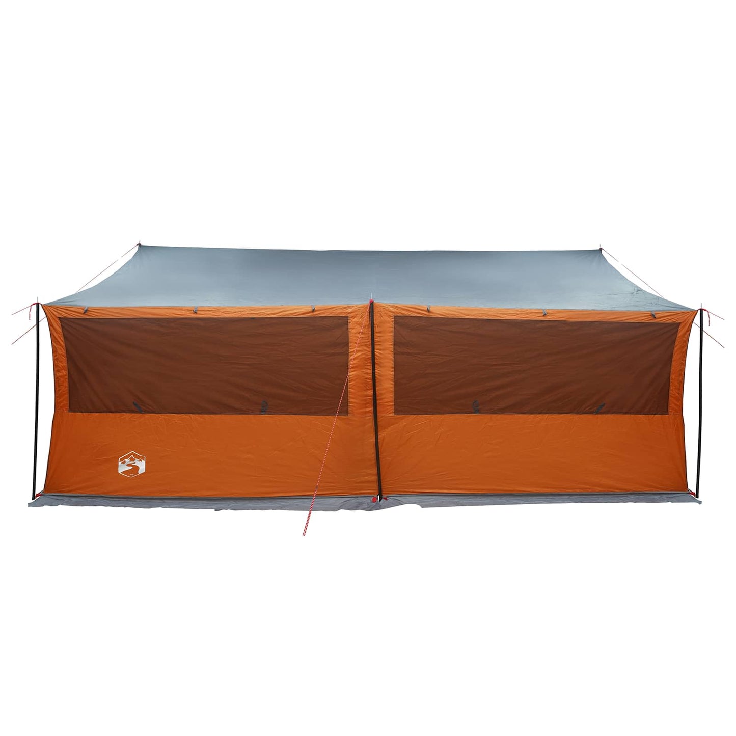 Familietelt Grå og Oransje 600 x 400 x 268 cm Polyester og stål