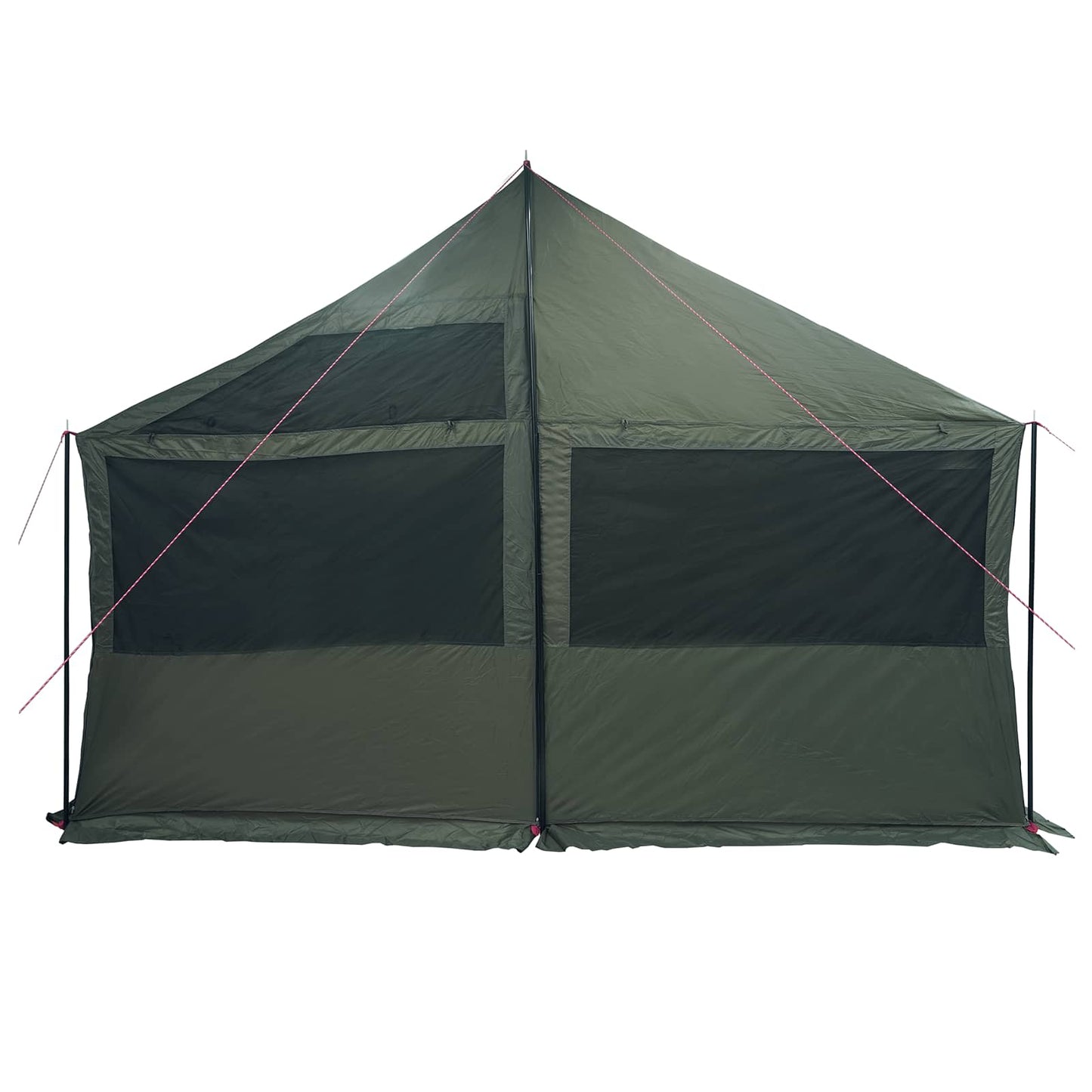 Familietelt Army grønn 600 x 400 x 268 cm Polyester og stål