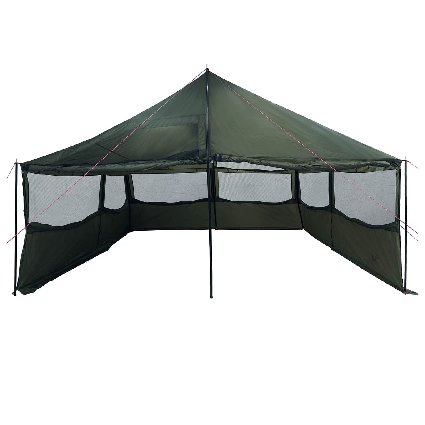 Familietelt Army grønn 600 x 400 x 268 cm Polyester og stål