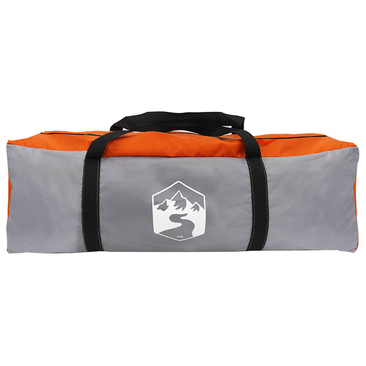 Partytelt Grå og Oransje 500 x 500 x 350 cm Polyester og stål