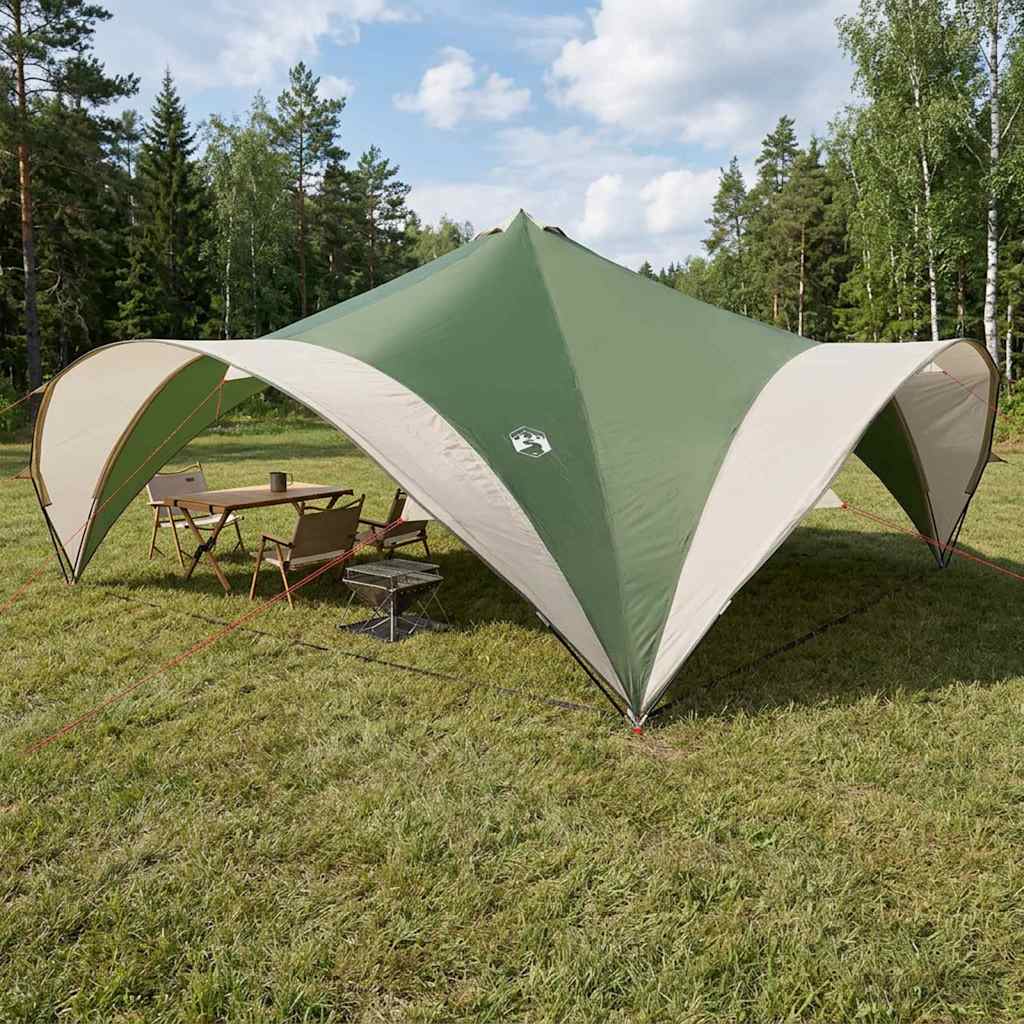 Partytelt med tak Grønn 600 x 600 x 400 cm Polyester og stål