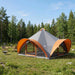 Tipi telt med tak Grå og Oransje 18 personer Polyester og stål