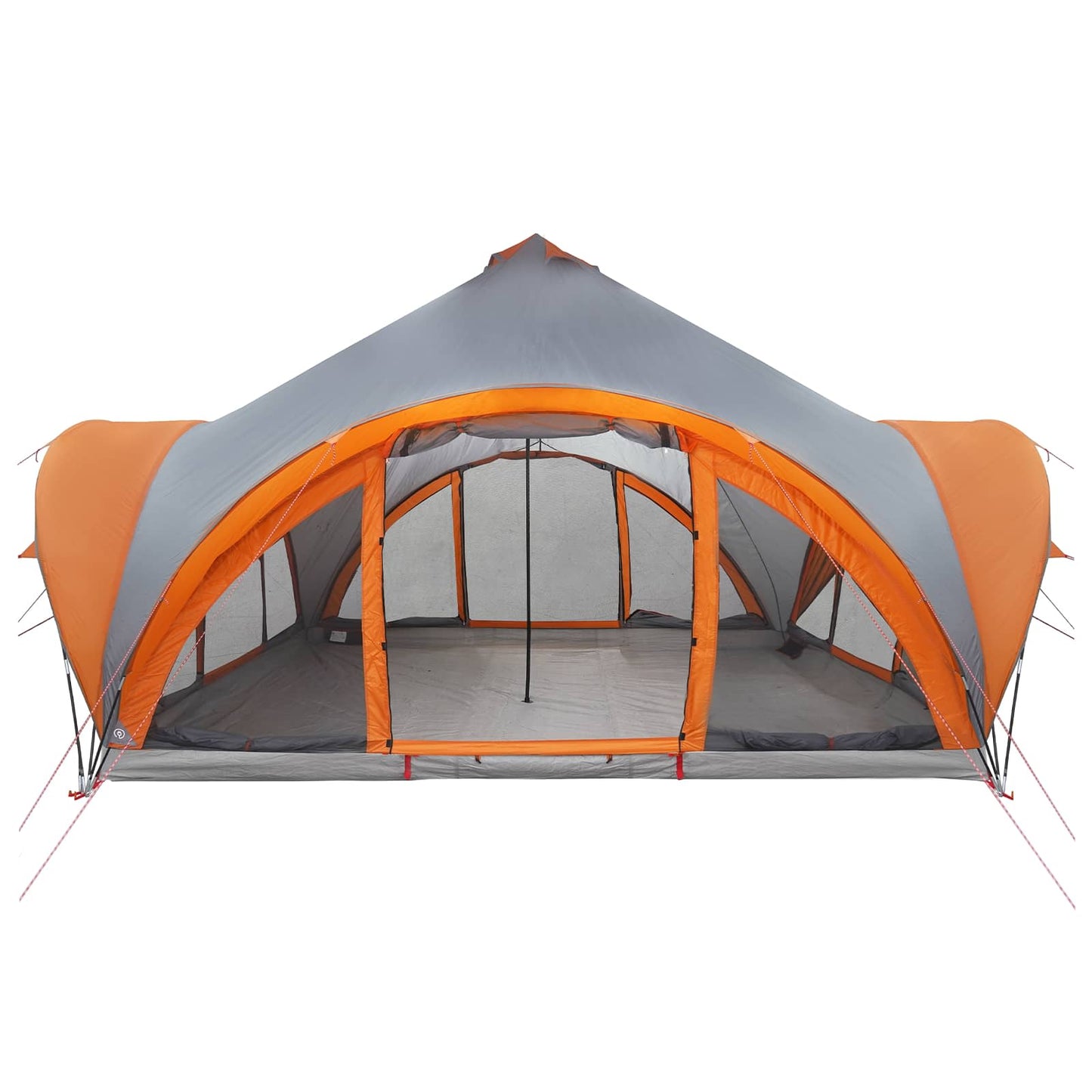 Tipi telt med tak Grå og Oransje 18 personer Polyester og stål