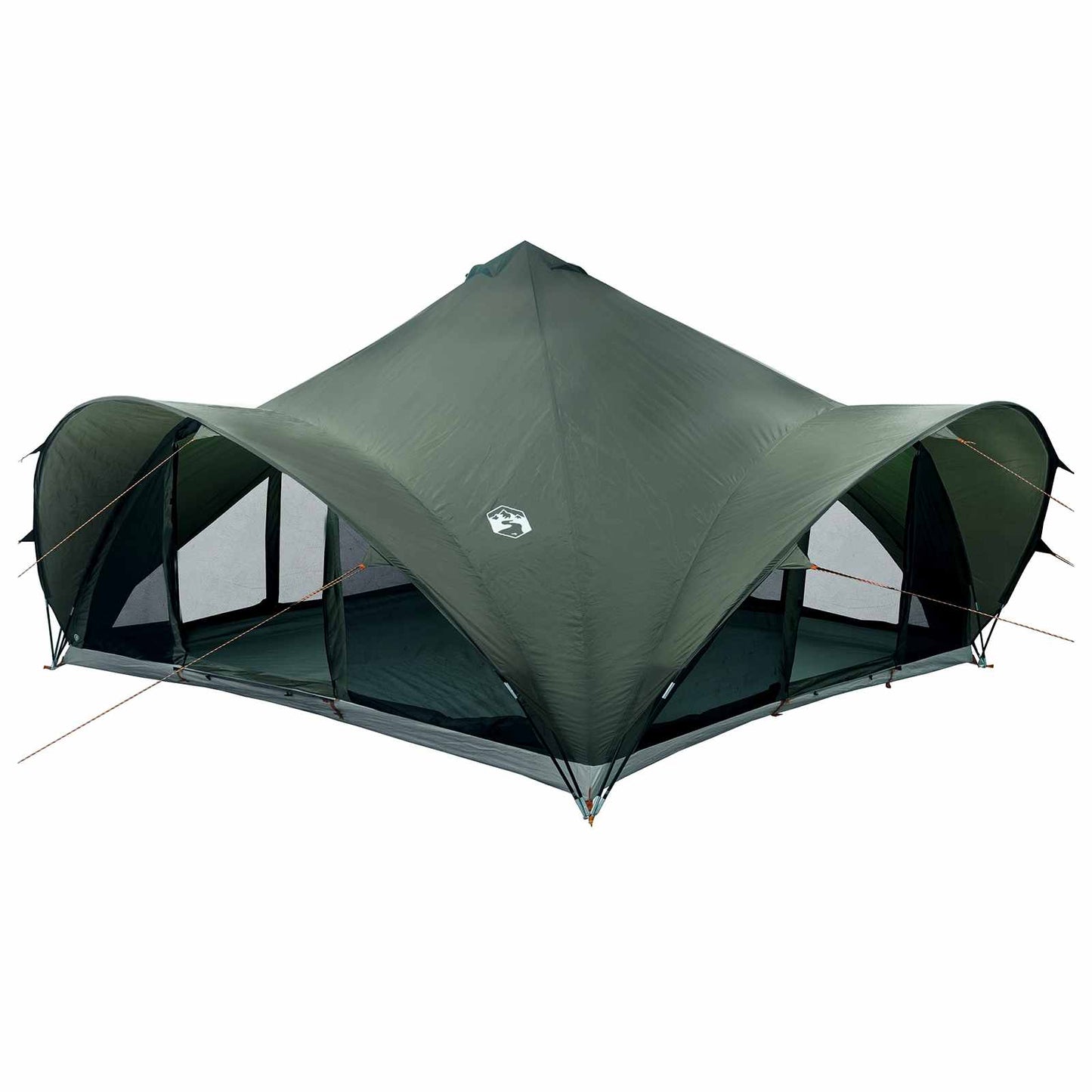Tipi telt med tak Army grønn 18 personer Polyester og stål