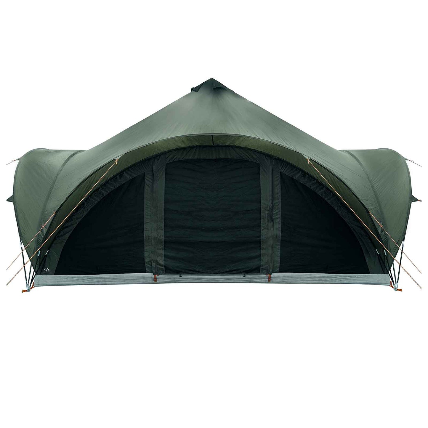 Tipi telt med tak Army grønn 18 personer Polyester og stål