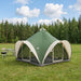 Tipi telt med tak Grønn 6 personer Polyester og stål