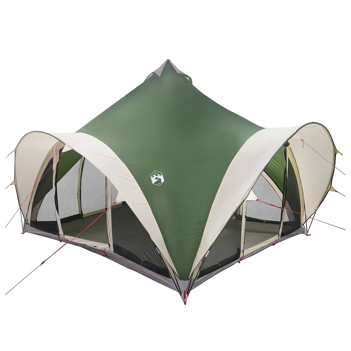 Tipi telt med tak Grønn 6 personer Polyester og stål