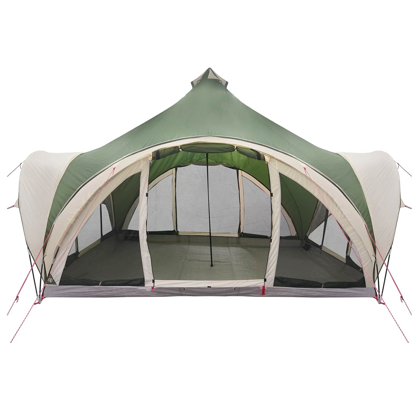 Tipi telt med tak Grønn 6 personer Polyester og stål