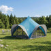 Tipi telt med tak Blå 6 personer Polyester og stål